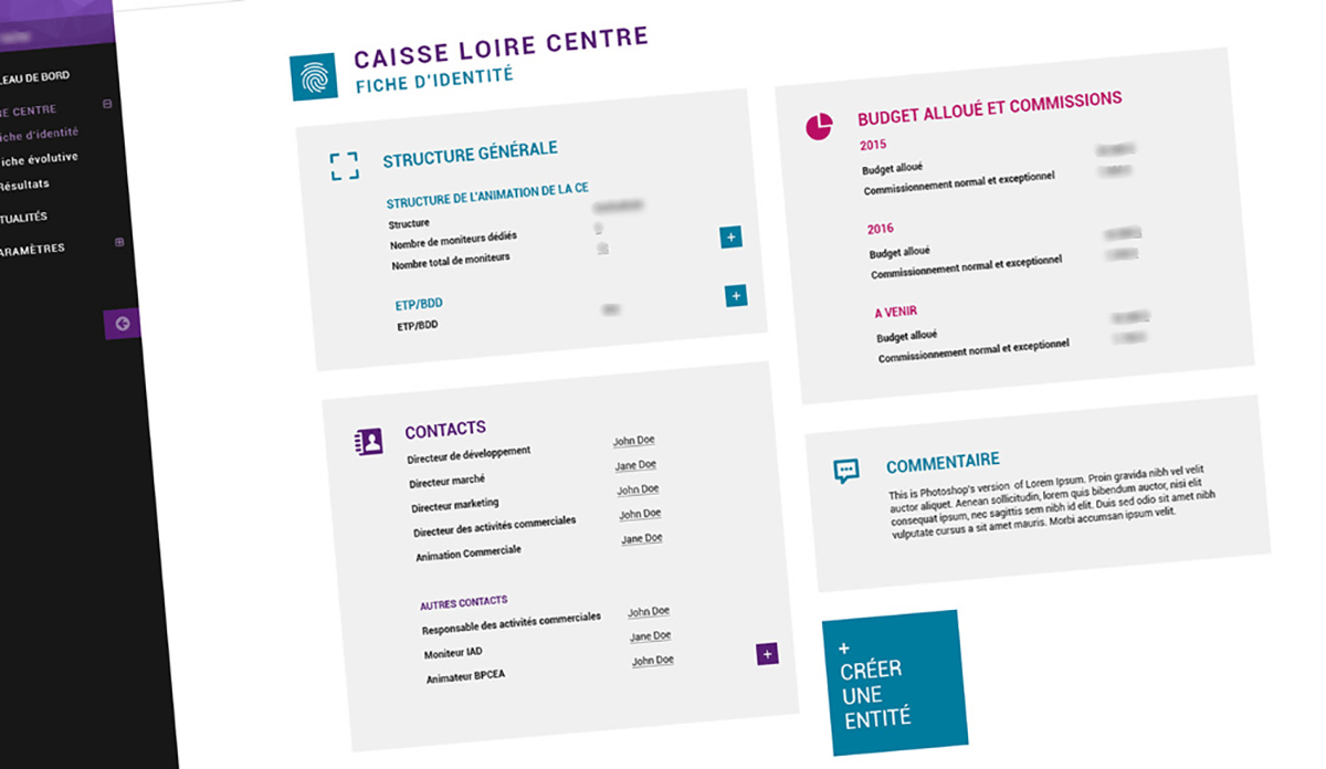 Outil informatique Suivi activité commerciale